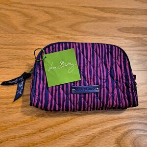 Vera Bradley, Impressionista Stripe Small Zip Cosmetic Bag, NWT